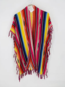 (OS) Boutique Red Striped Kimono Women's