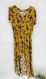 (medium) Maurice's Mustard Floral Dress Women's