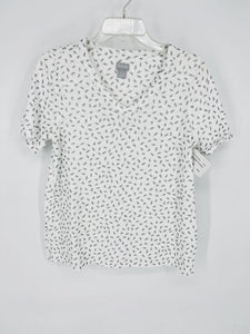(1) Chico's Grey Speckled Shirt Womens