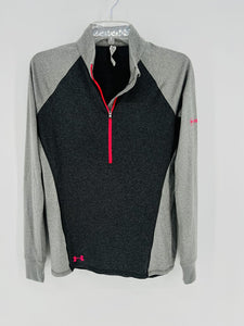 (M) Under Armour Grey Pink Pullover Womens