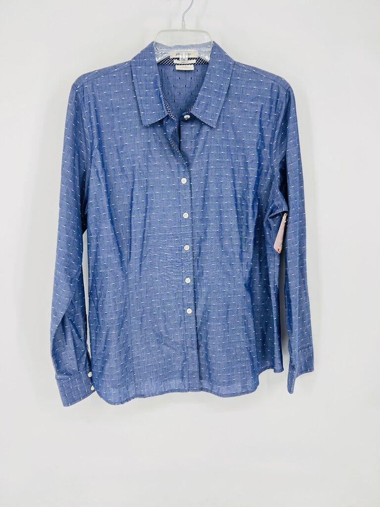 (XL) VanHeusen Blue Button Up chambray Women's
