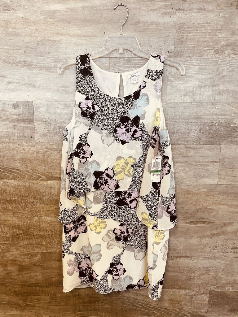 (large) Bar III White Butterfly Dress Women's