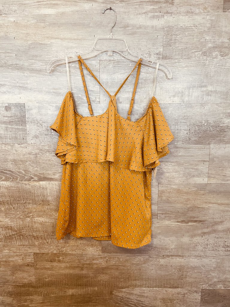 (Small) Maurice's Yellow Cold Shoulder Shirt Women's
