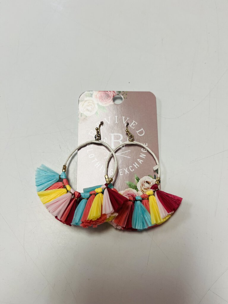 Colorful Rafia Earrings
