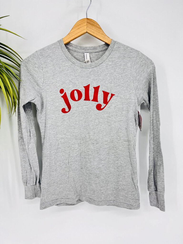 (14/16) Boutique Gray Jolly Tee Girl's