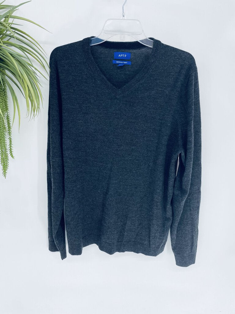 (XL) Apt. 9 Gray Sweater Men's