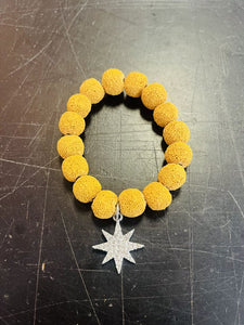 Yellow Coral Star Bracelet