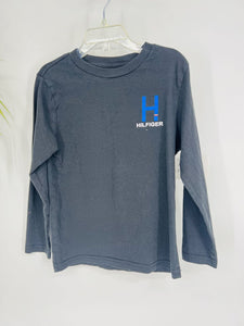 (5) Tommy Hilifger Grey LS Shirt Boys