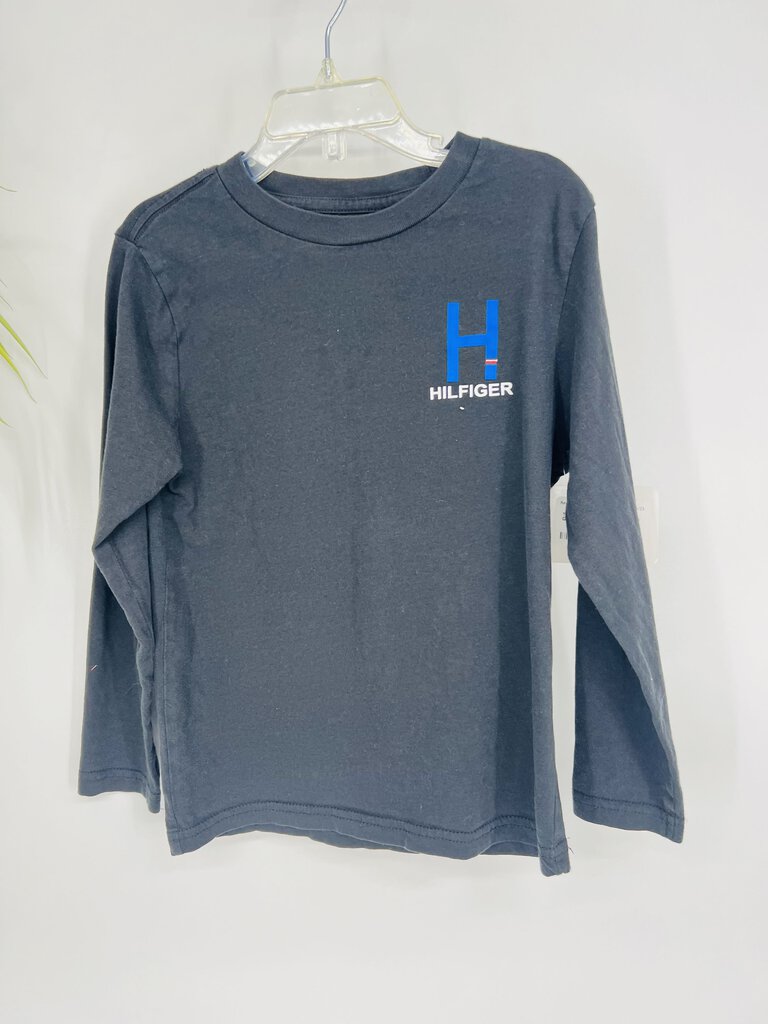 (5) Tommy Hilifger Grey LS Shirt Boys
