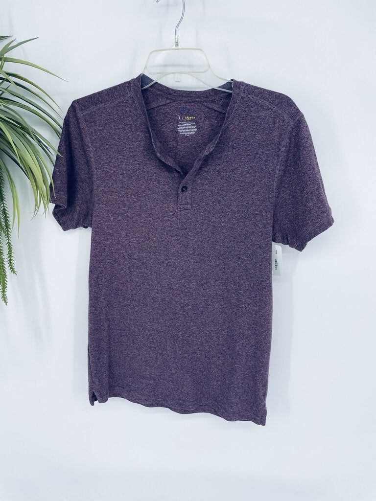(S) Apt 9 Maroon Henley Tee Men's
