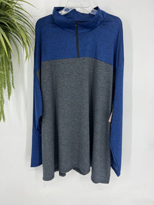 (5X) Real Essentials Men's 1/4 Zip Pullover