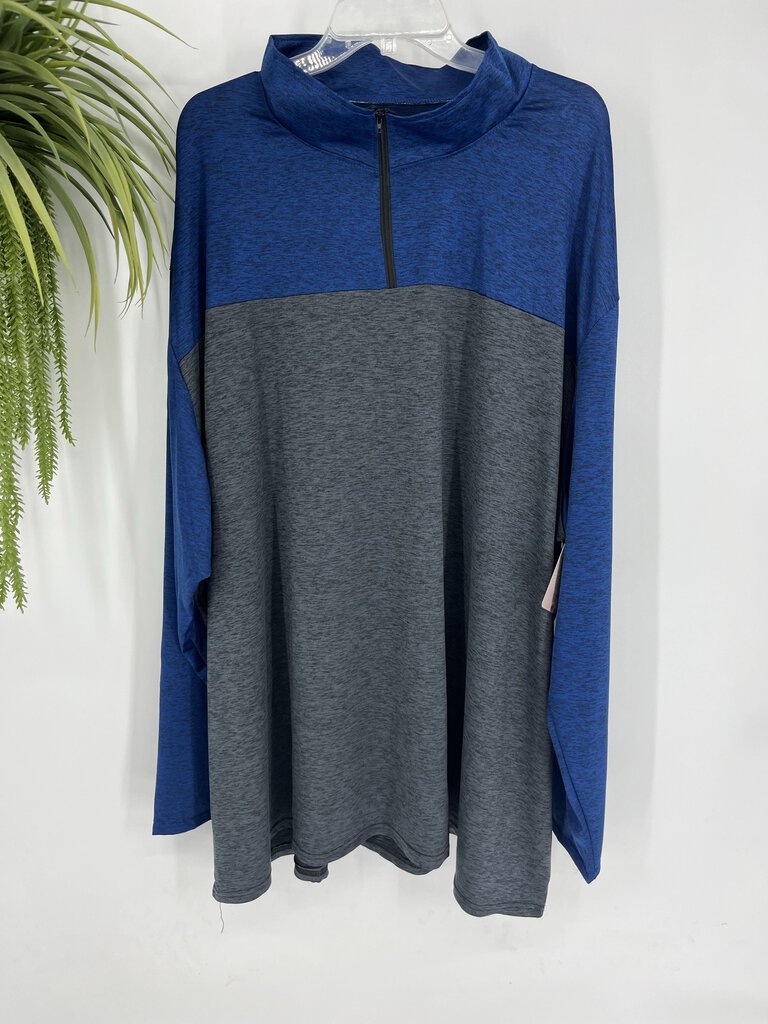 (5X) Real Essentials Men's 1/4 Zip Pullover