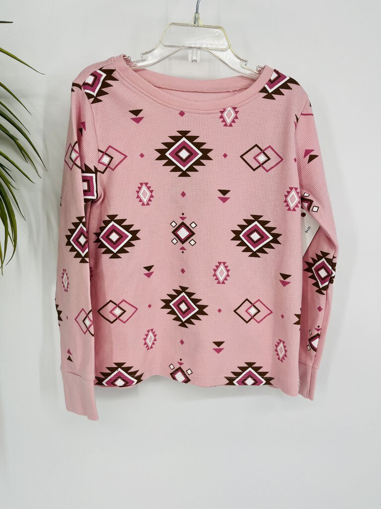 (5/6) TCP Girl's Pink Aztec Tee
