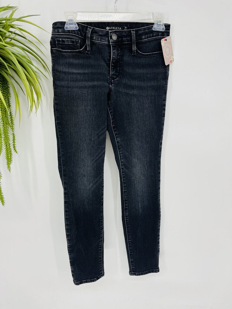 (2P) Athleta Black Skinny Jeans Womens