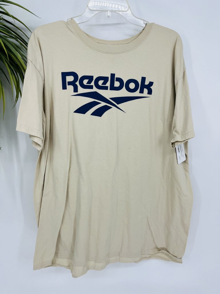 (XXL) Reebok Tan Blue Tee Mens
