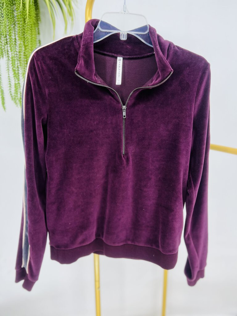 (Small) Fabletics Purple Velour Jacket Women's
