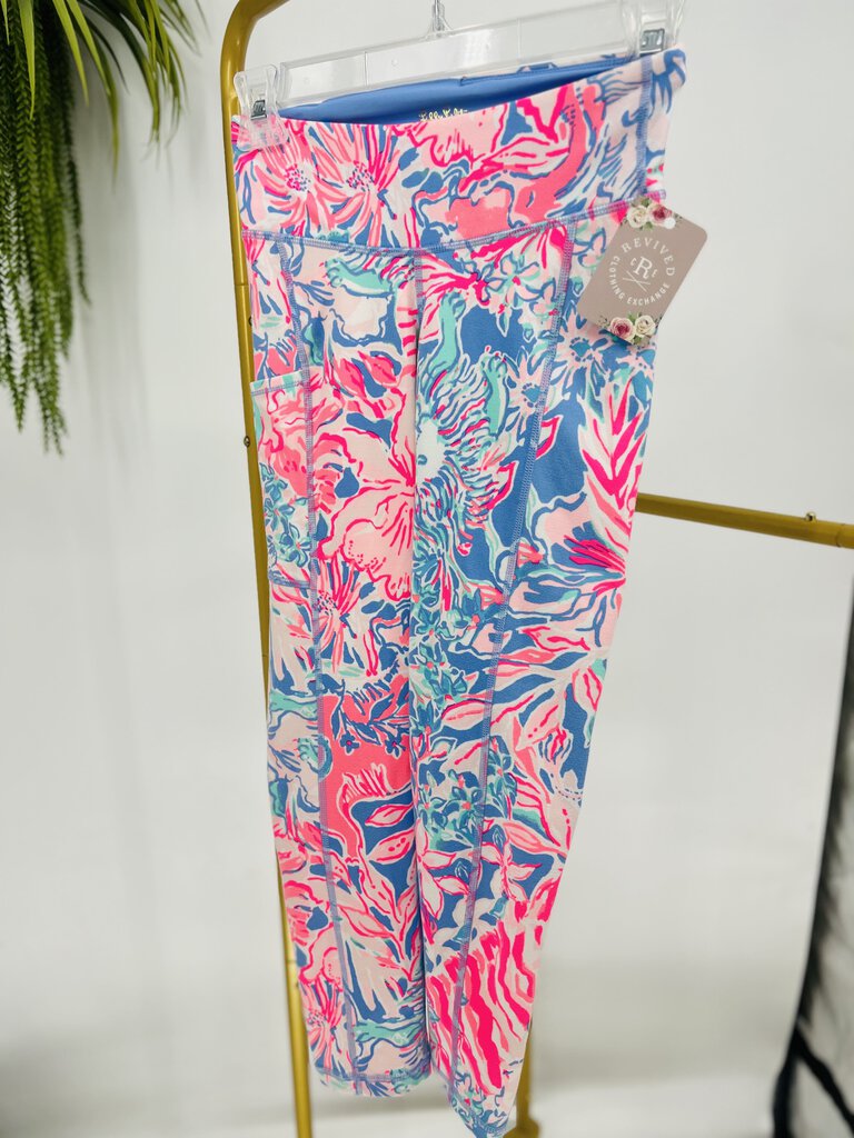(XXS) Lilly Pulitzer Floral Athletic Leggings Women's