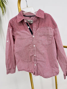 (6) Sovereign Code Red Gingham Shirt Boys