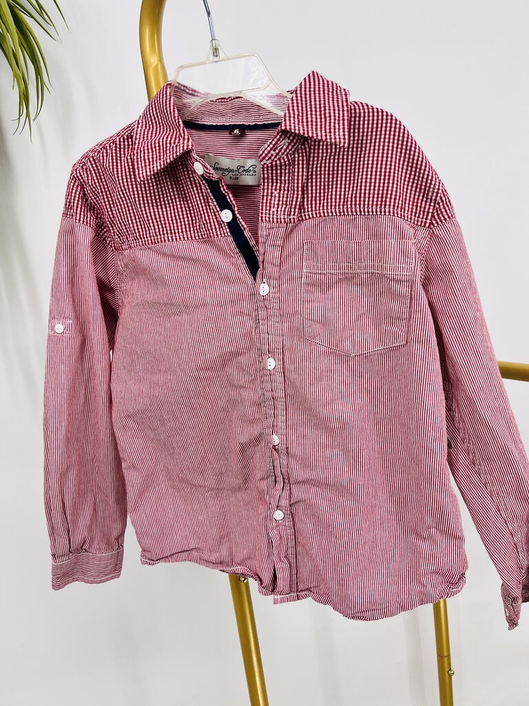 (6) Sovereign Code Red Gingham Shirt Boys