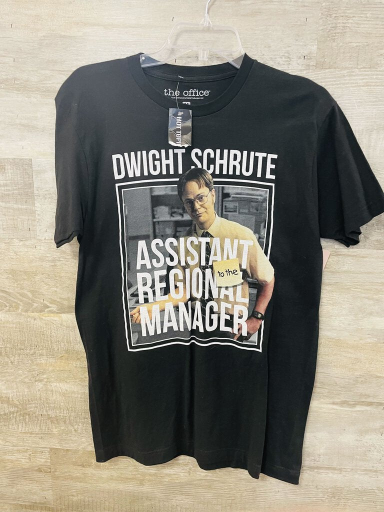 (M) The Office Black Dwight Shirt Mens