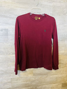 (S) Ralph Lauren Maroon Long Sleeve Womens