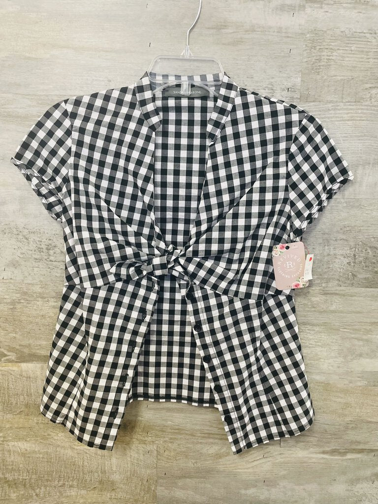 (S) Sandro Ferrone Gingham Shirt Womens