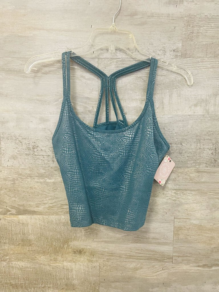 XL) Calvin Klein Teal Scale Long Lined Sports Bra – Revived