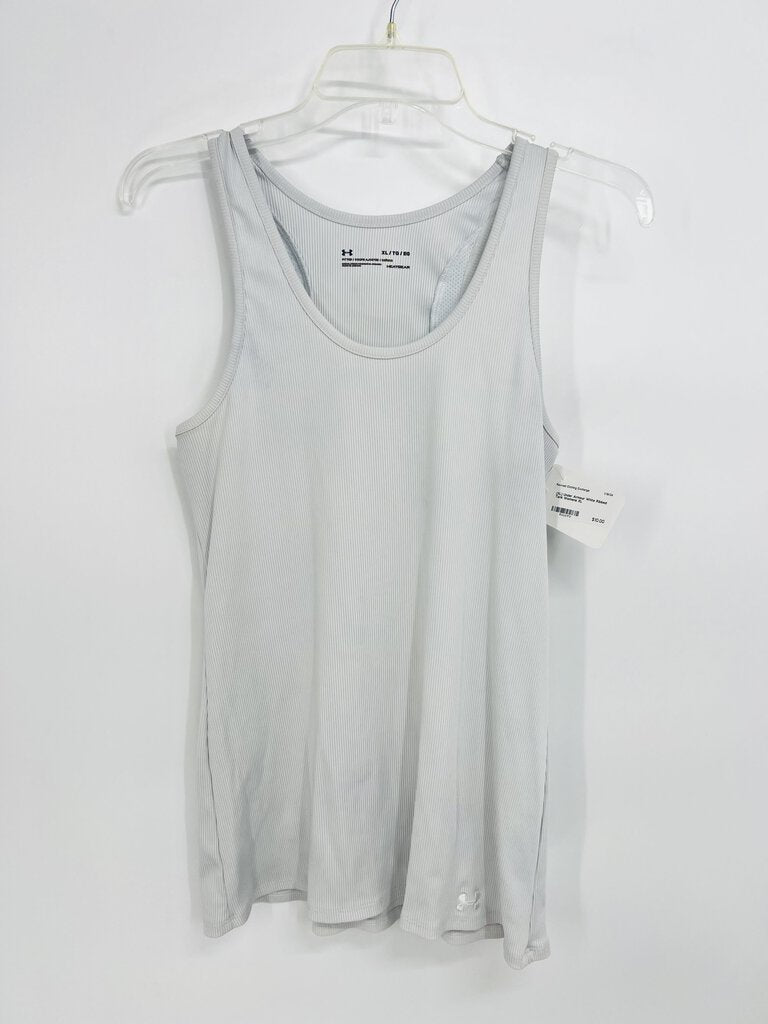 (XL) Under Armour White Ribbed Tank Womens
