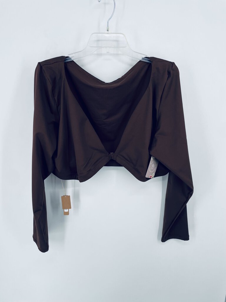 (4X) Skims Brown LS Shirt Womens