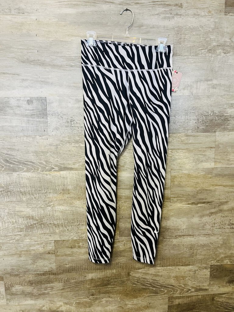 (M) Nike Black White Zebra Legging