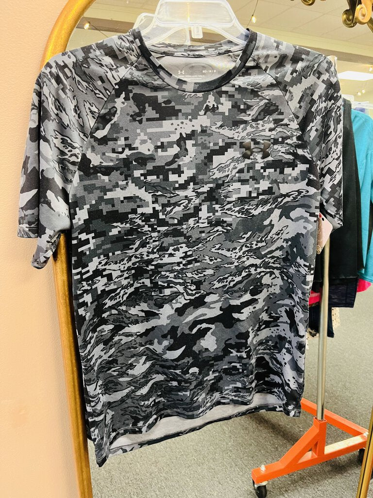 (M) Under Armour Men's Gray Camo Tee