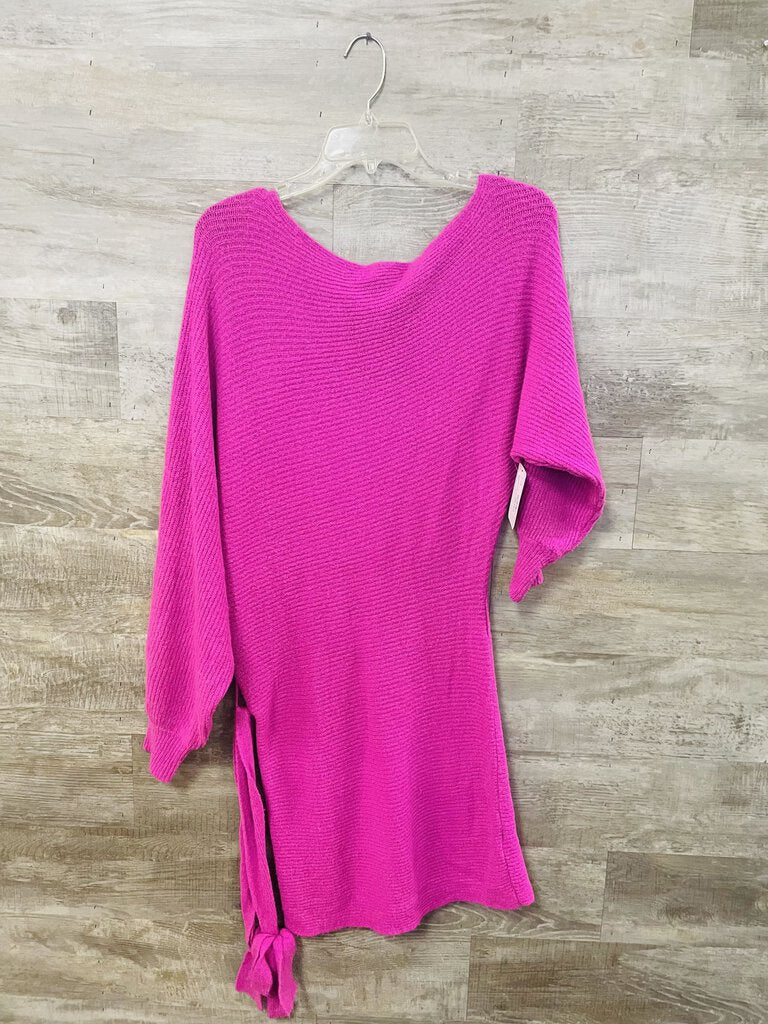 (S) Blue Blush Pink Sweater Dress Womens
