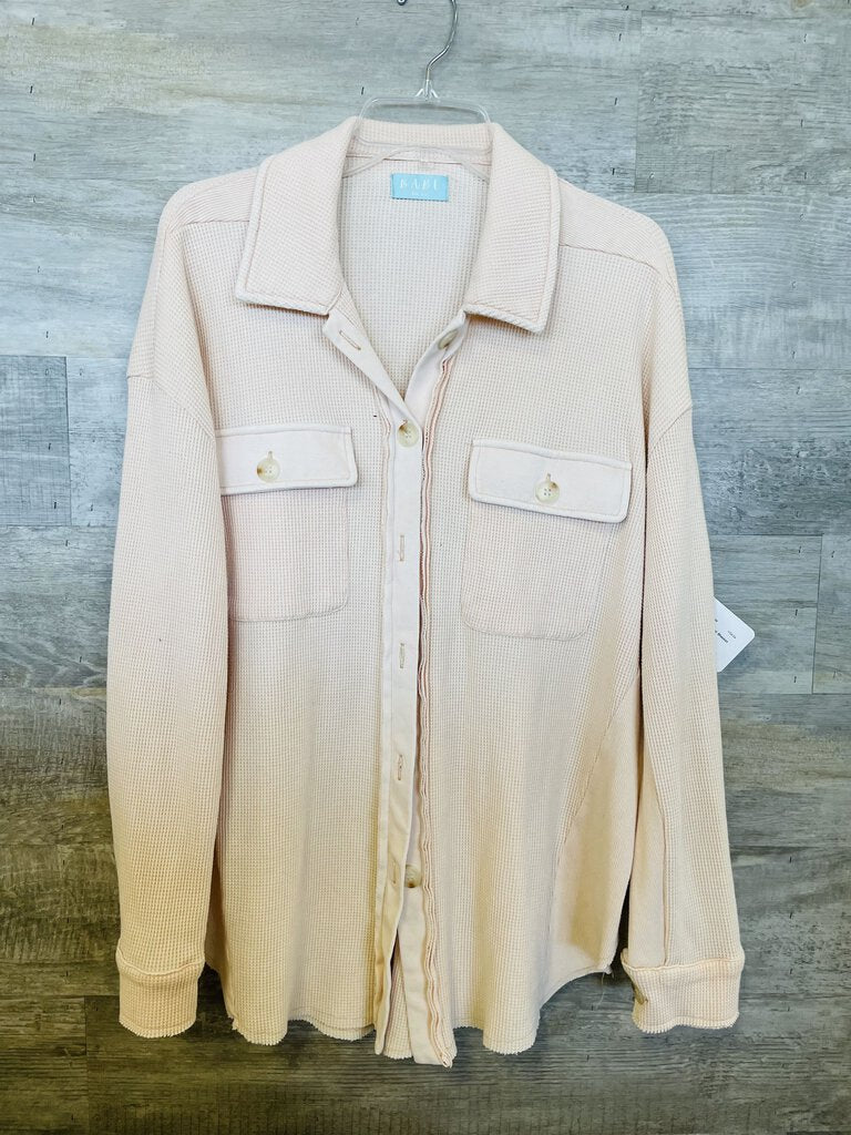 (OS) Babe Blush Thermal Shacket Womens