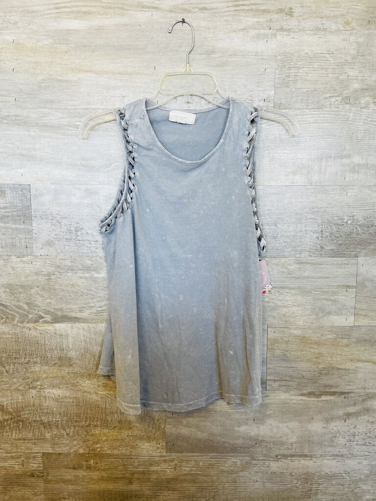 (L) No Comment Grey Tank Womens