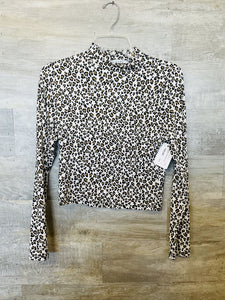 (M) Gaze Leopard Mock Neck