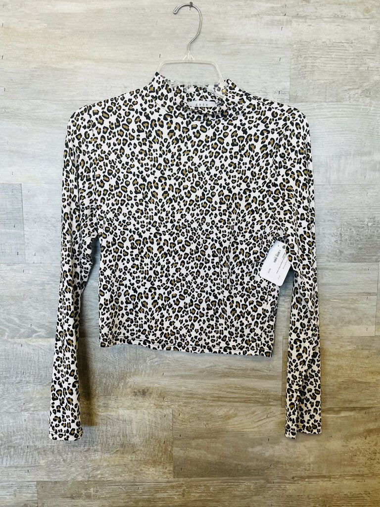 (M) Gaze Leopard Mock Neck