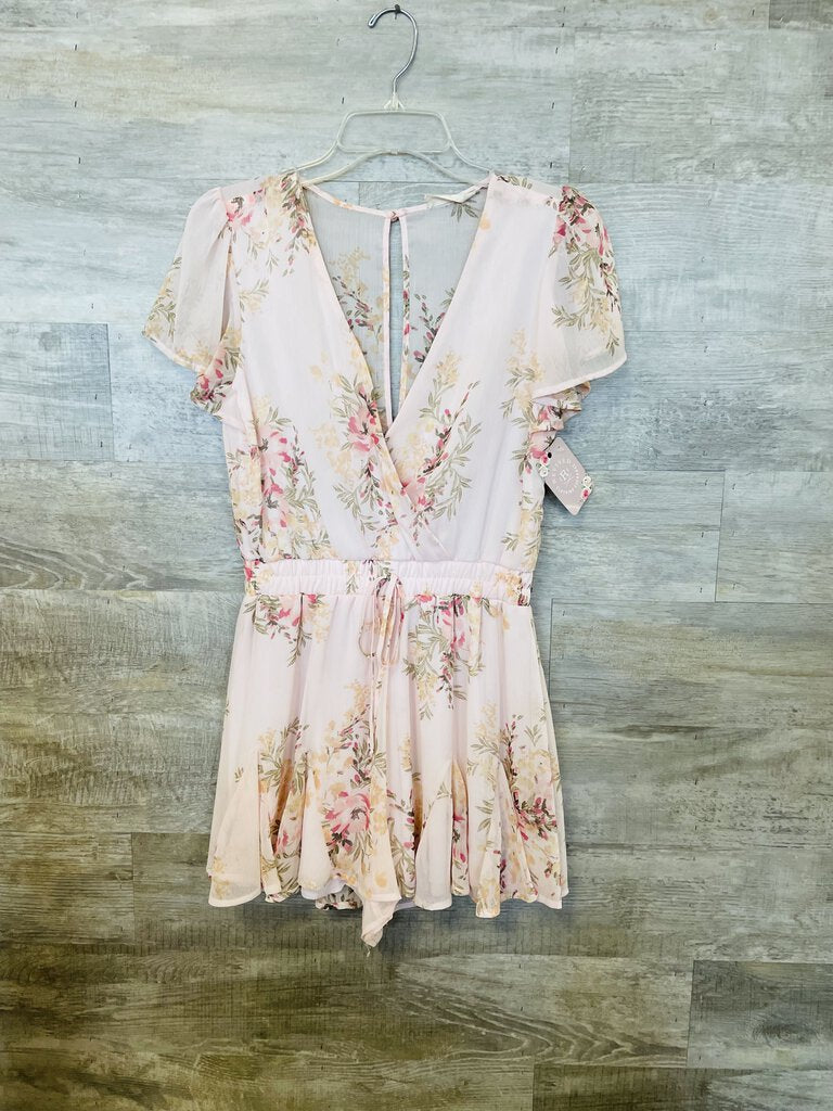 (M) Altar'd State blushPink Floral Romper