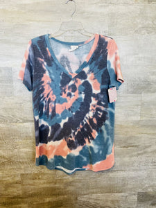 (S) bibi Tye Dye Blue Pink Tee