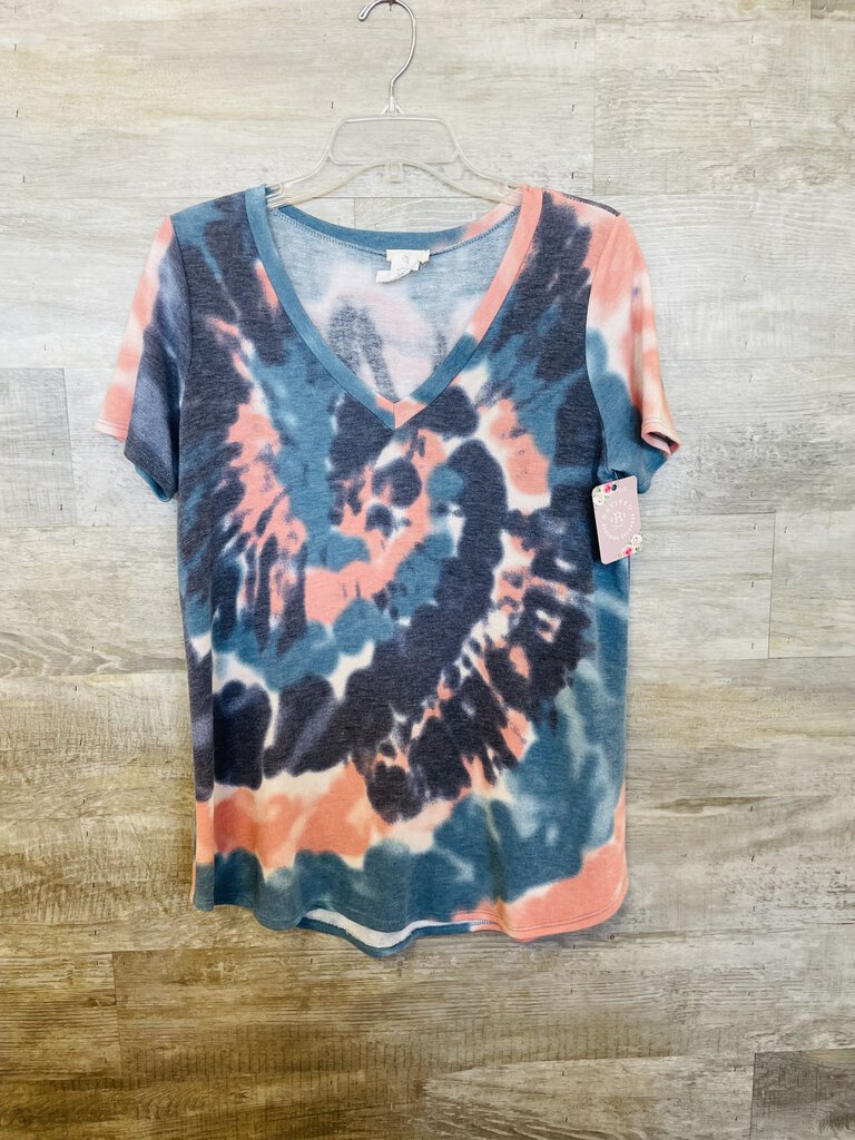 (S) bibi Tye Dye Blue Pink Tee