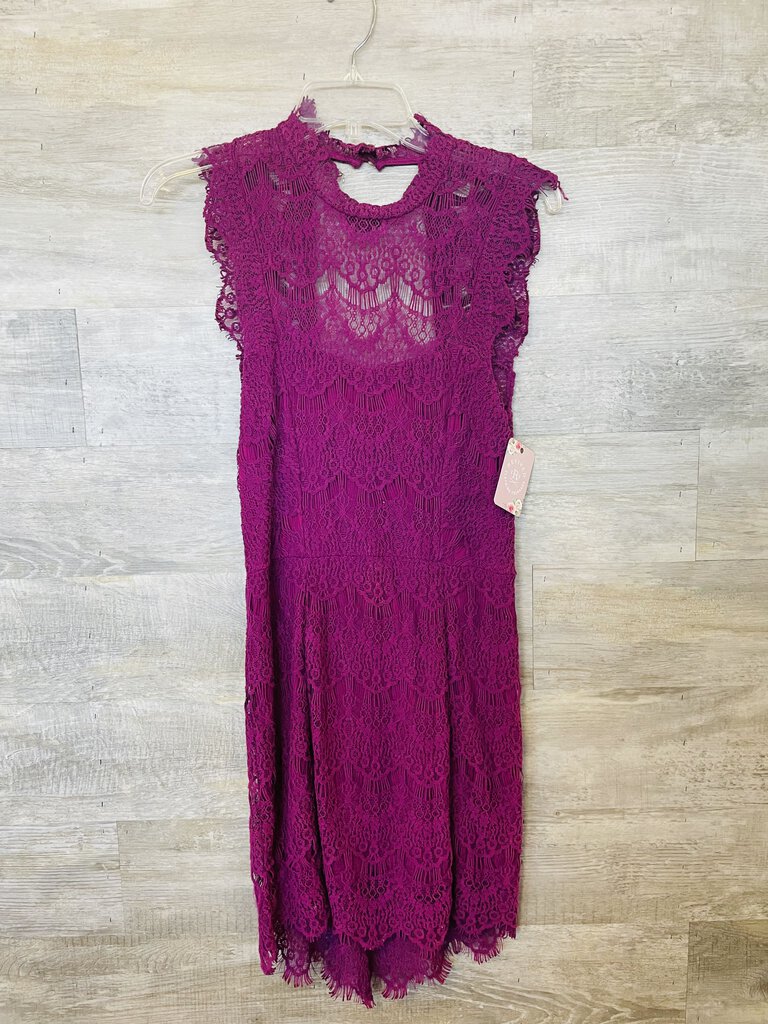 (S) Free People Purple Lace Dress