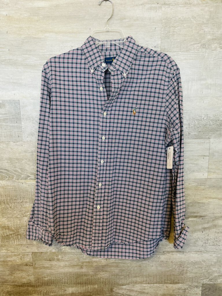 (M) Ralph Lauren Men's Plaid Long Sleev