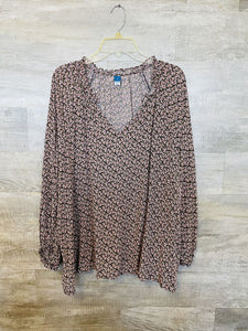 (3x) Old Navy Black Floral Top