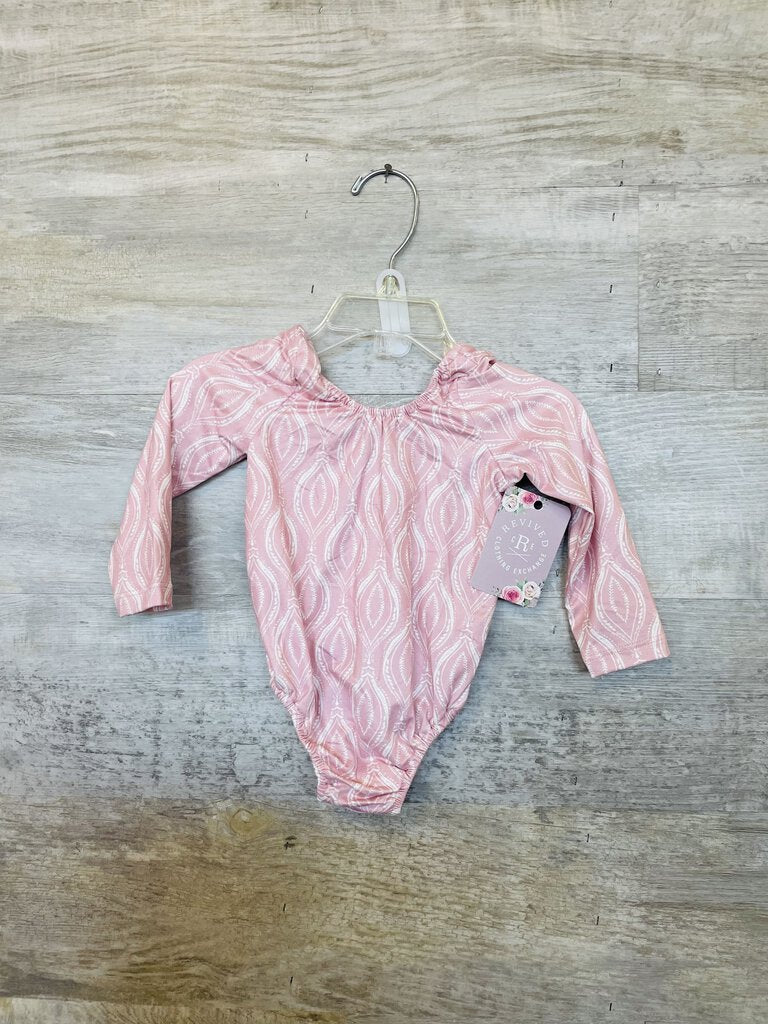 (6/9M) Baileys Blossoms Pink Patterened Onesie Girls