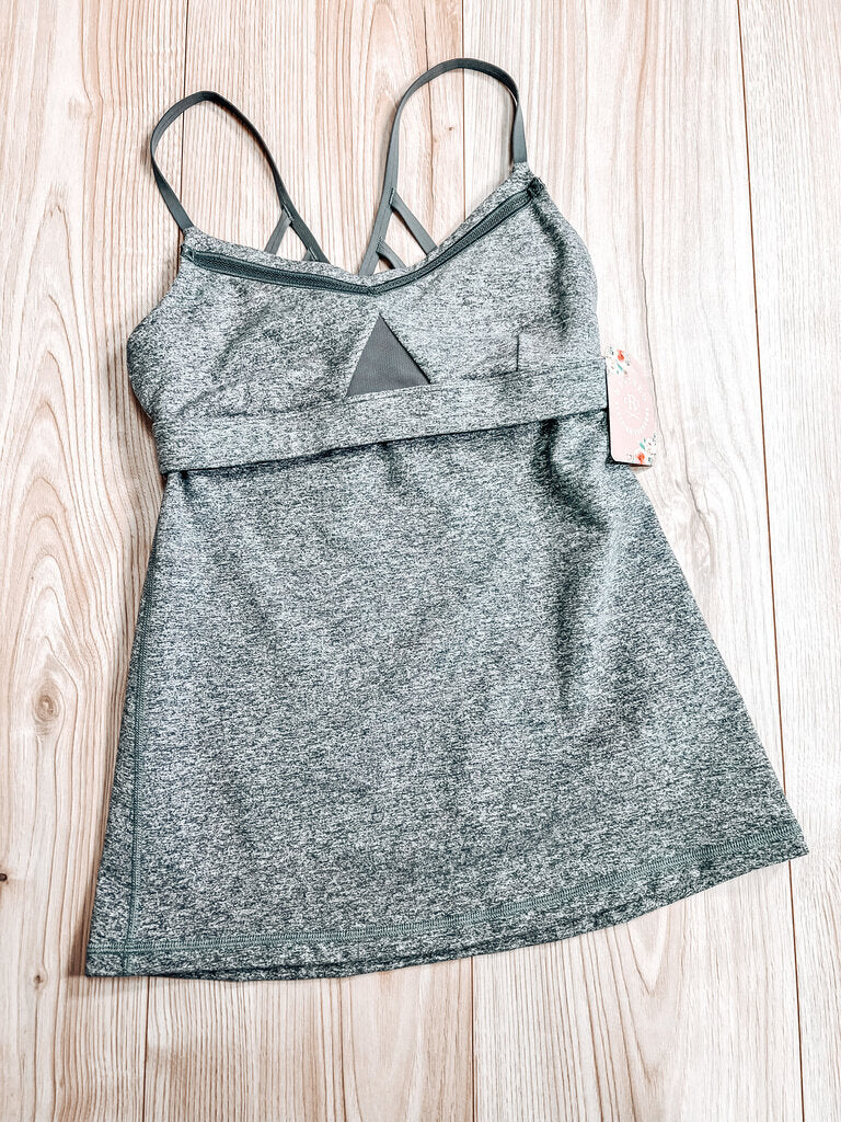 (6) Lululemon Grey Strappy Tank Womens