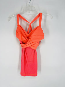 (6) Lululemon Coral Wrap Tank Womens