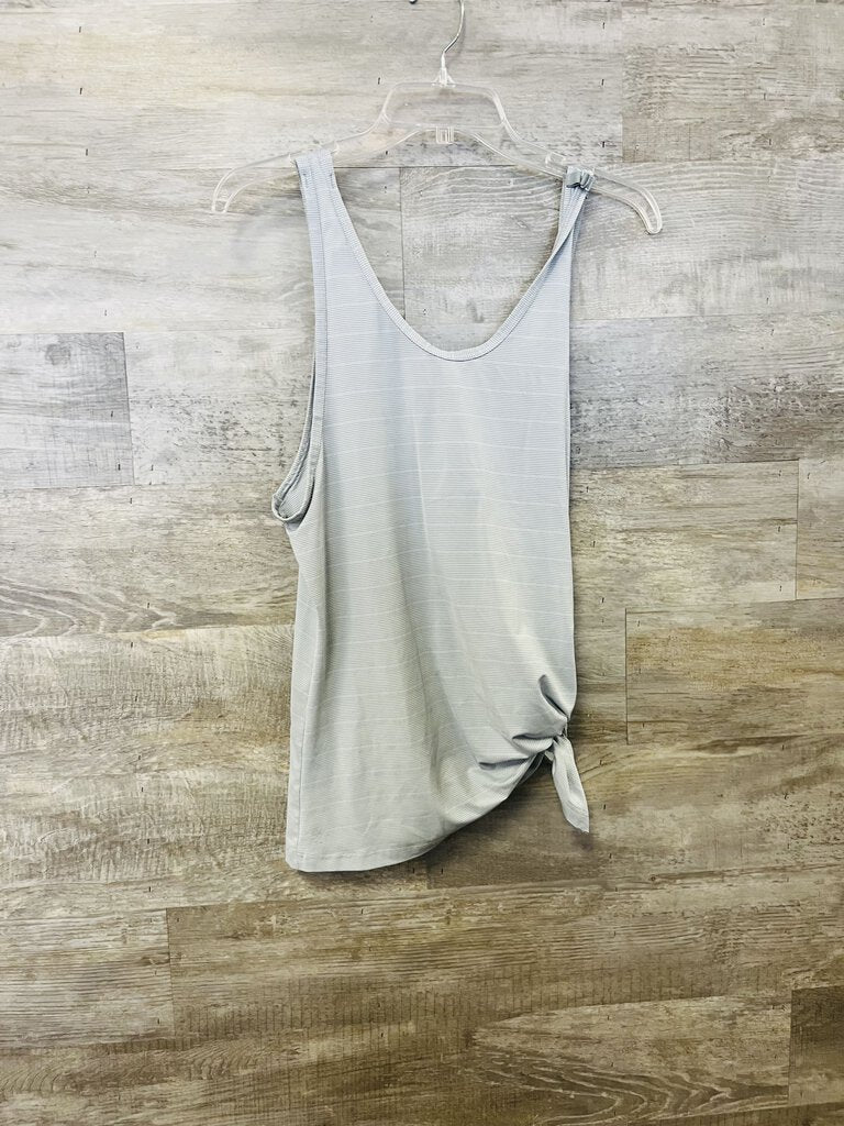 (M) Athleta Grey Striped Tank Womens