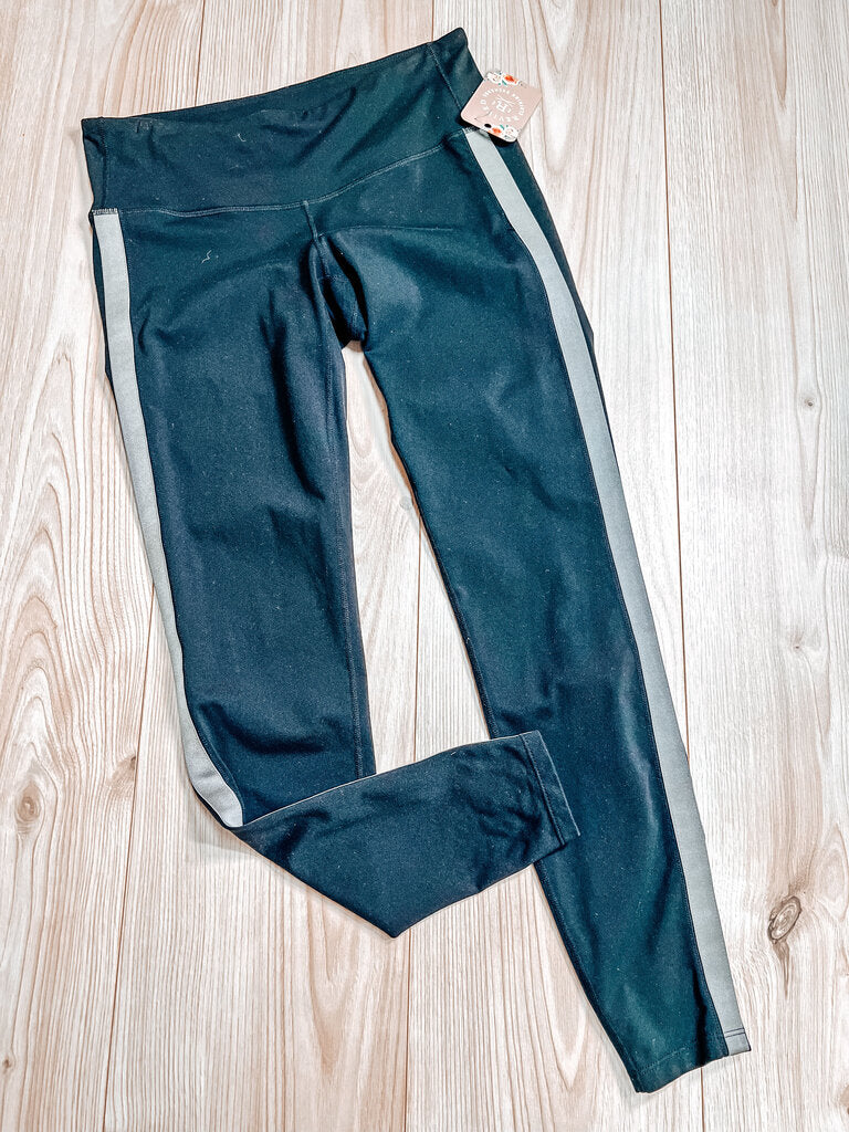 (6) Athleta Black Grey Leggings Womens