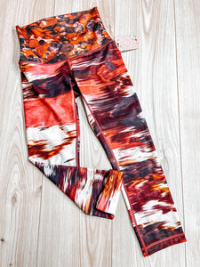 (4) Lululemon Pink Patterned Leggings Womens