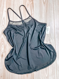 (MT) Athleta Black Mesh Tank Womens