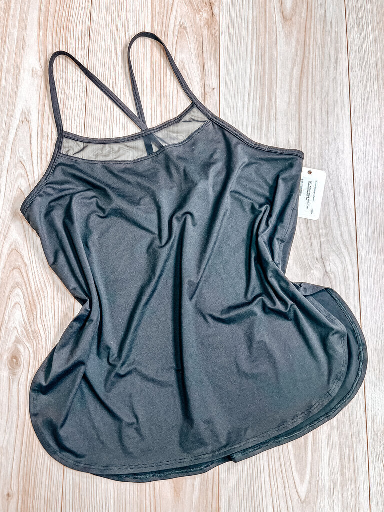 (MT) Athleta Black Mesh Tank Womens